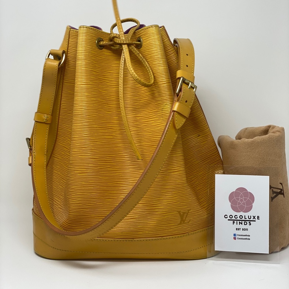 Louis Vuitton Yellow Epi Noe